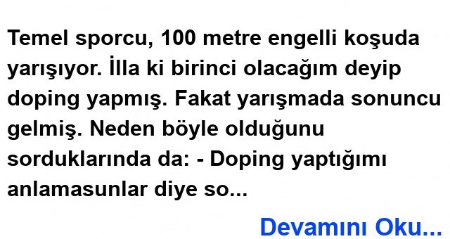 Doping Fıkrası