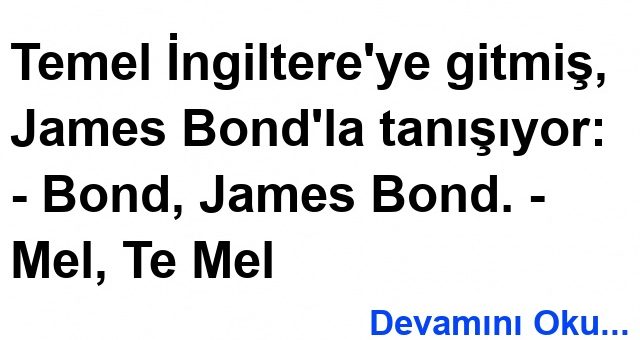 James Bond ve Temel Fıkrası